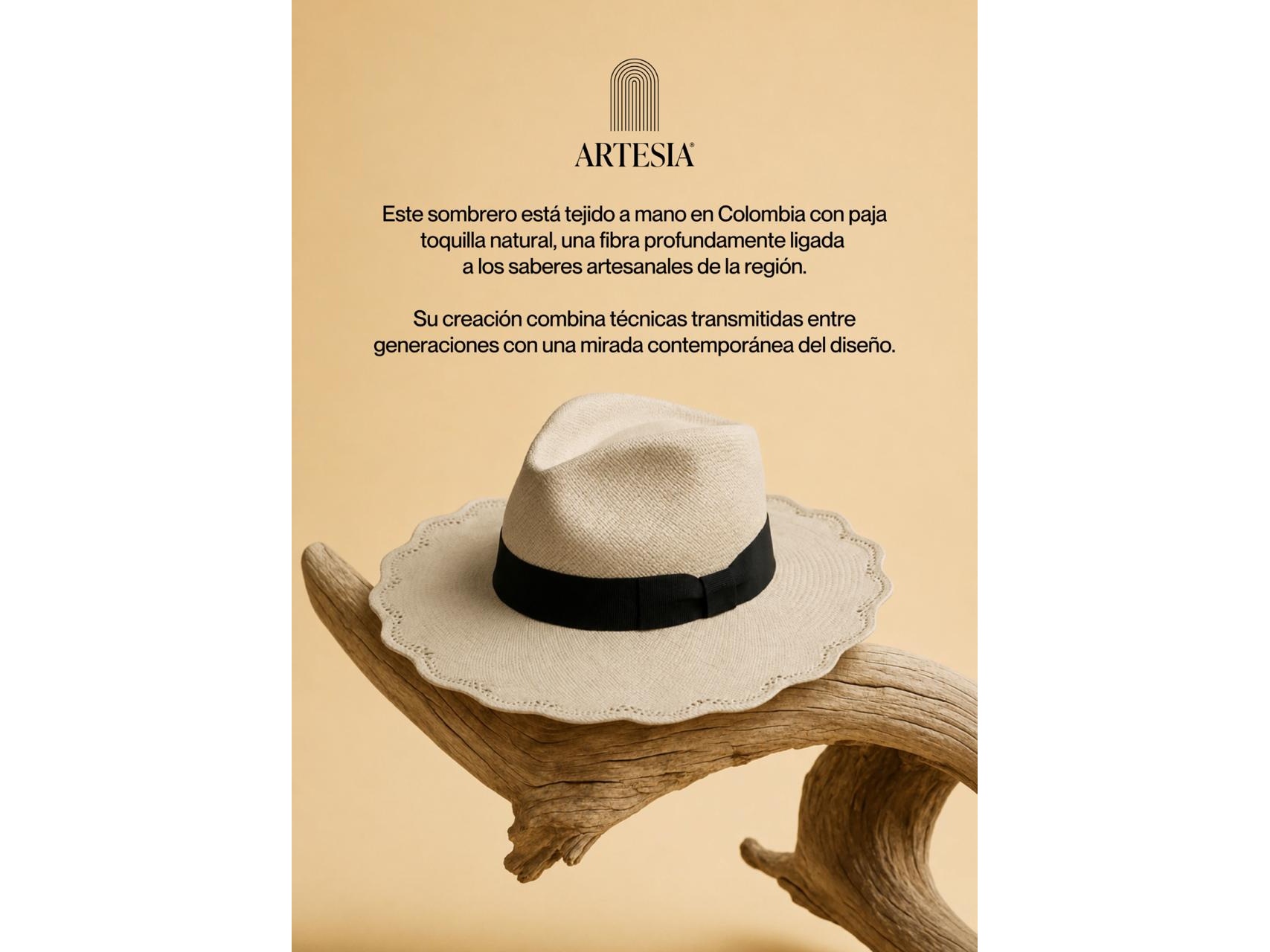 Sombrero Artesanal de Artesia - Diseño Uruguayo Hecho a Mano